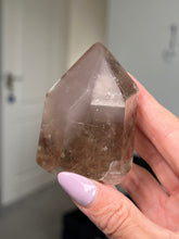 Load image into Gallery viewer, Smokey Quartz Pink Lithium Tower
