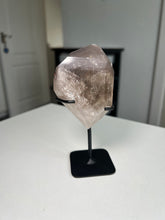 Load image into Gallery viewer, Smokey Quartz Pink Lithium Freeform On Stand ** Imperfect**
