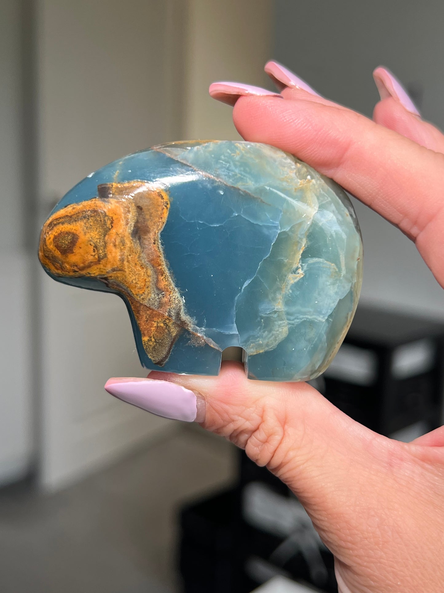 Blue Onyx Zuni Bears - Intuitively Chosen