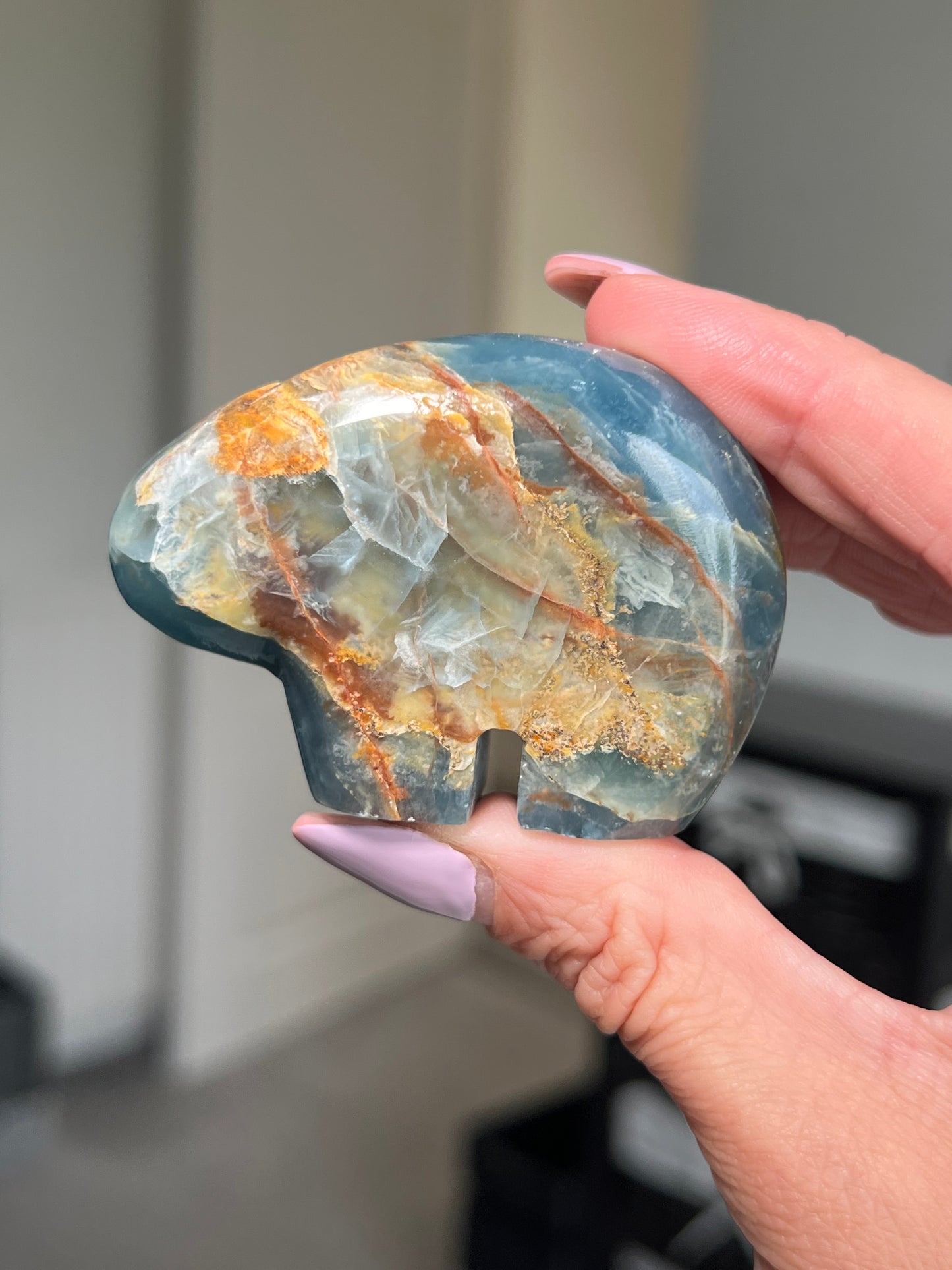 Blue Onyx Zuni Bears - Intuitively Chosen
