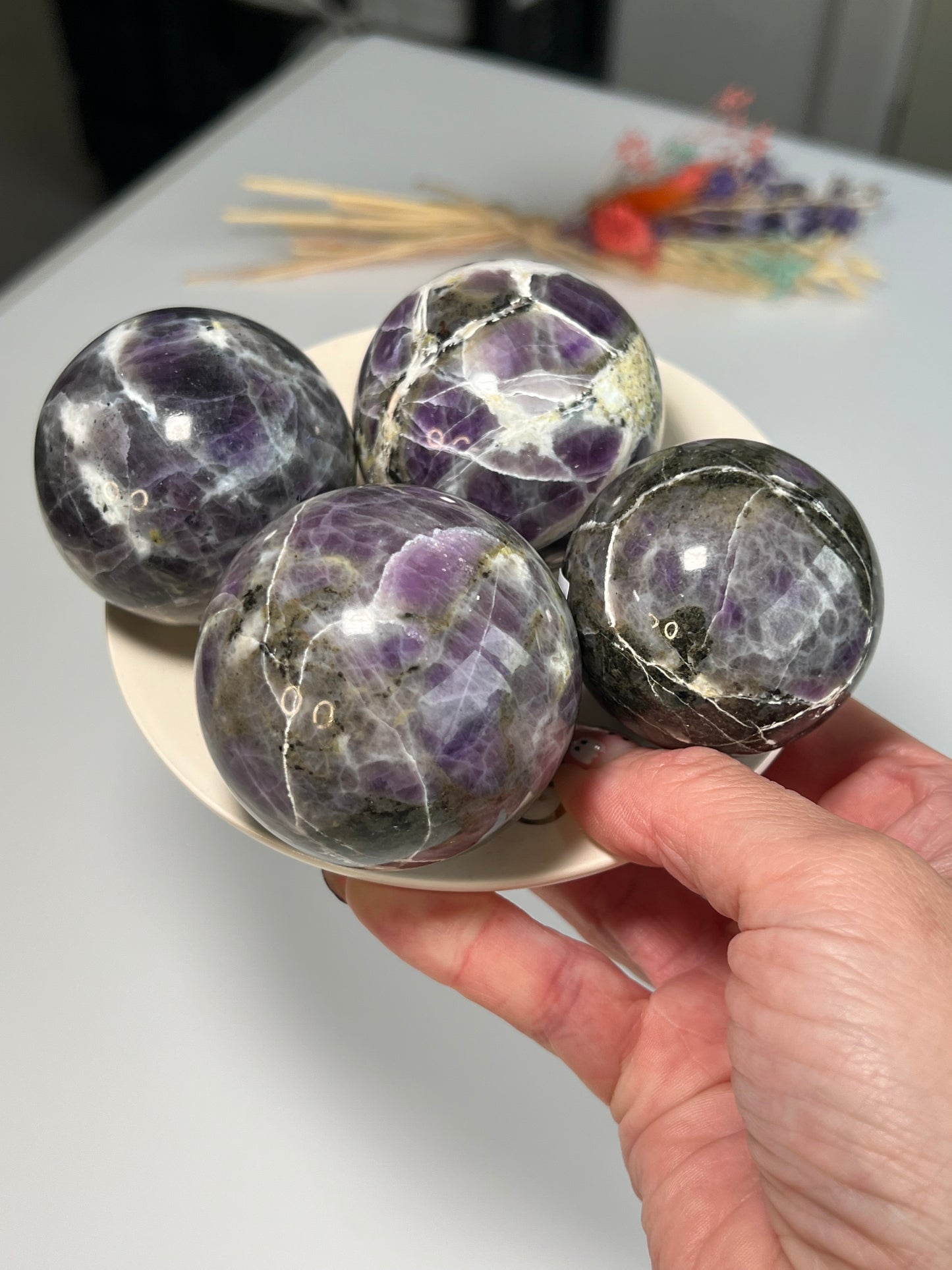 Mexican Spurrite Spheres - Intuitively Chosen