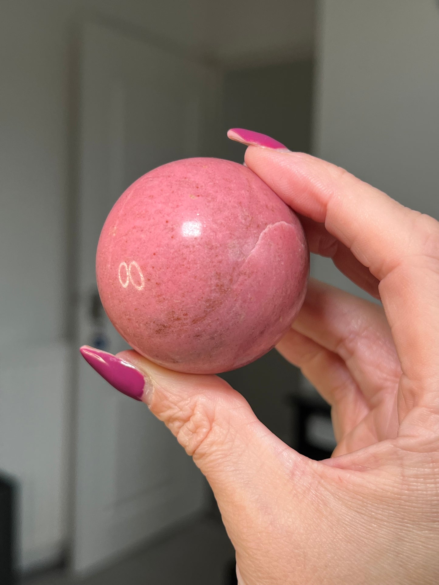 Thulite Sphere With Stand