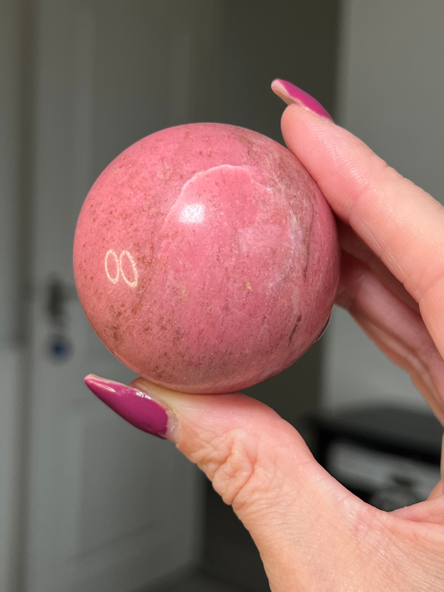 Thulite Sphere With Stand