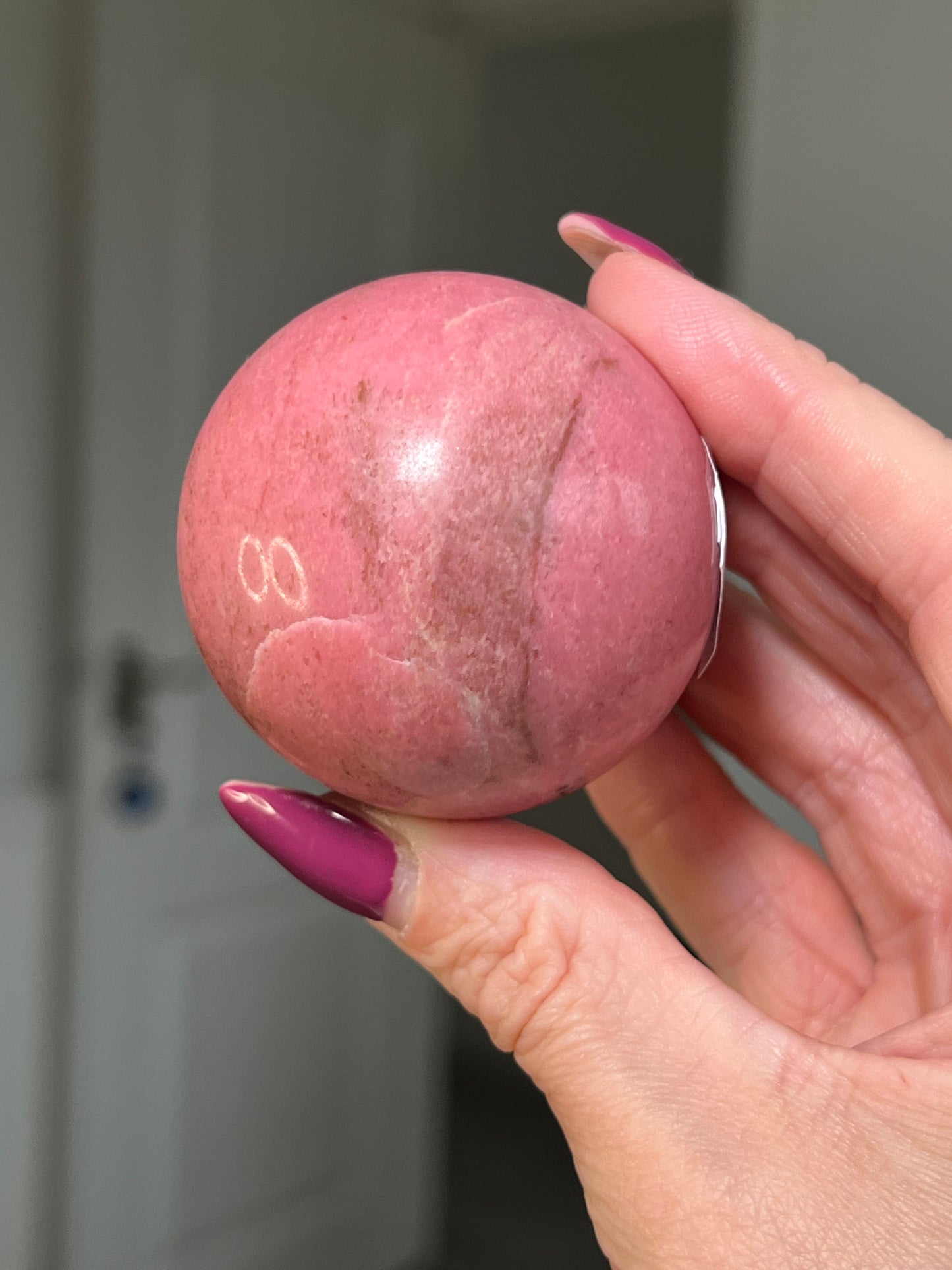 Thulite Sphere With Stand