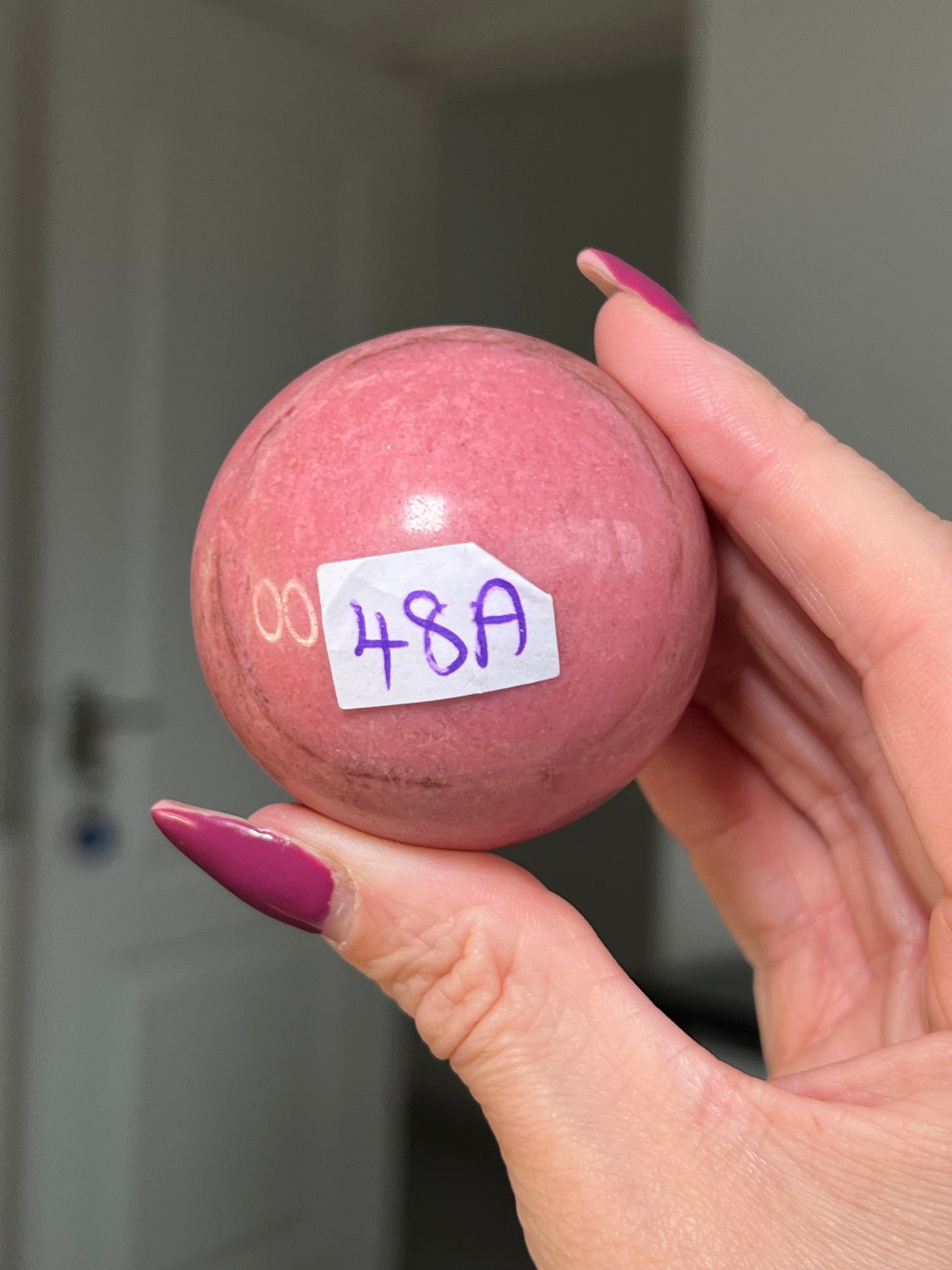 Thulite Sphere With Stand