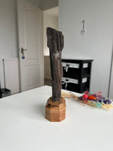 Load image into Gallery viewer, Indonesian Perimineralized Wood On Custom Wooden Stand
