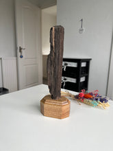 Load image into Gallery viewer, Indonesian Perimineralized Wood On Custom Wooden Stand
