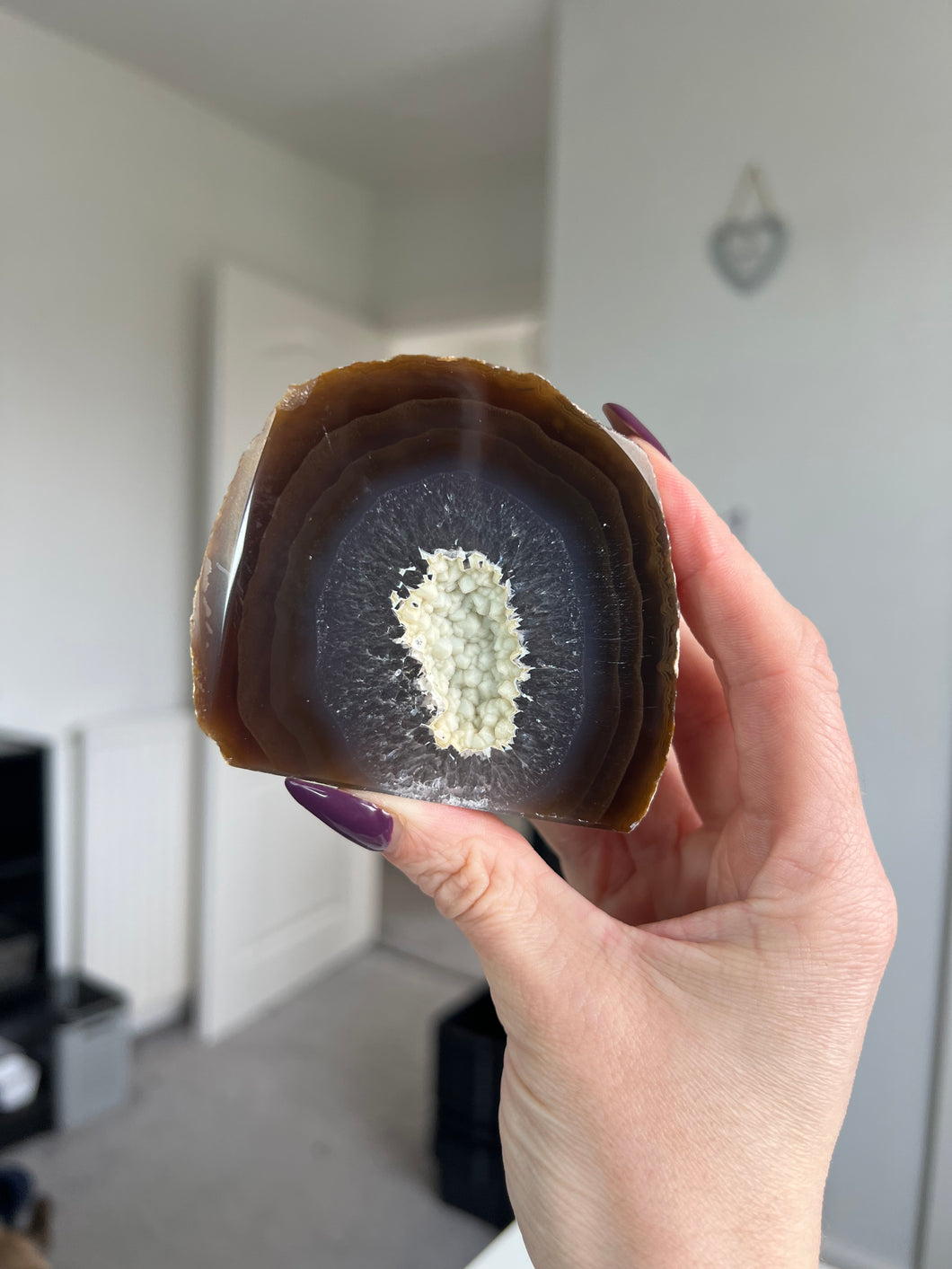 Agate Geode Cut Base