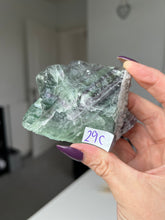 Load image into Gallery viewer, Part Raw Part Polished Fluorite Cut Base
