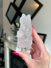 Load image into Gallery viewer, Hand Carved Clear Quartz Bear
