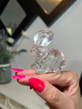Load image into Gallery viewer, Hand Carved Clear Quartz Bunnie
