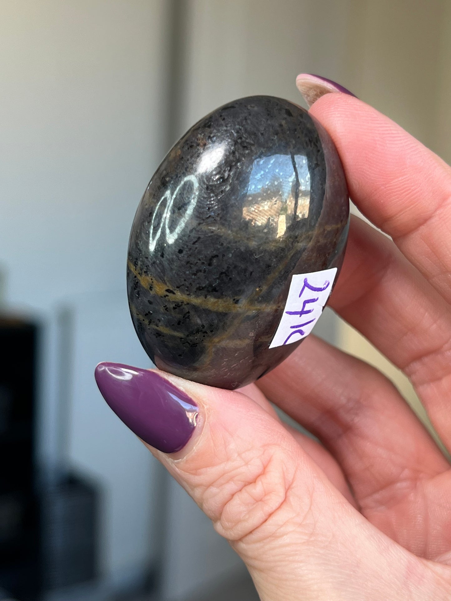 Star Ruby Palm Stone