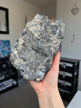 Load image into Gallery viewer, XL Bulgarian Chalcopyrite, Quartz + Sphalerite Piece With Stand
