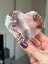 Load image into Gallery viewer, Pink Amethyst Self Standing Heart
