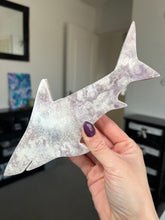 Load image into Gallery viewer, Pink Amethyst Shark With Stand
