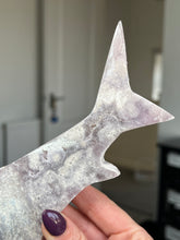 Load image into Gallery viewer, Pink Amethyst Shark With Stand
