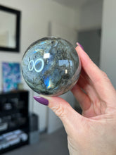 Load image into Gallery viewer, Labradorite Sphere With Stand
