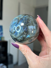 Load image into Gallery viewer, Labradorite Sphere With Stand
