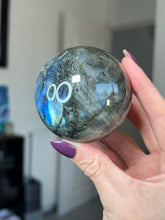 Load image into Gallery viewer, Labradorite Sphere With Stand
