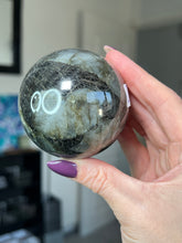 Load image into Gallery viewer, Labradorite Sphere With Stand
