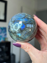 Load image into Gallery viewer, Labradorite Sphere With Stand
