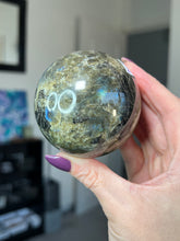 Load image into Gallery viewer, Labradorite Sphere With Stand
