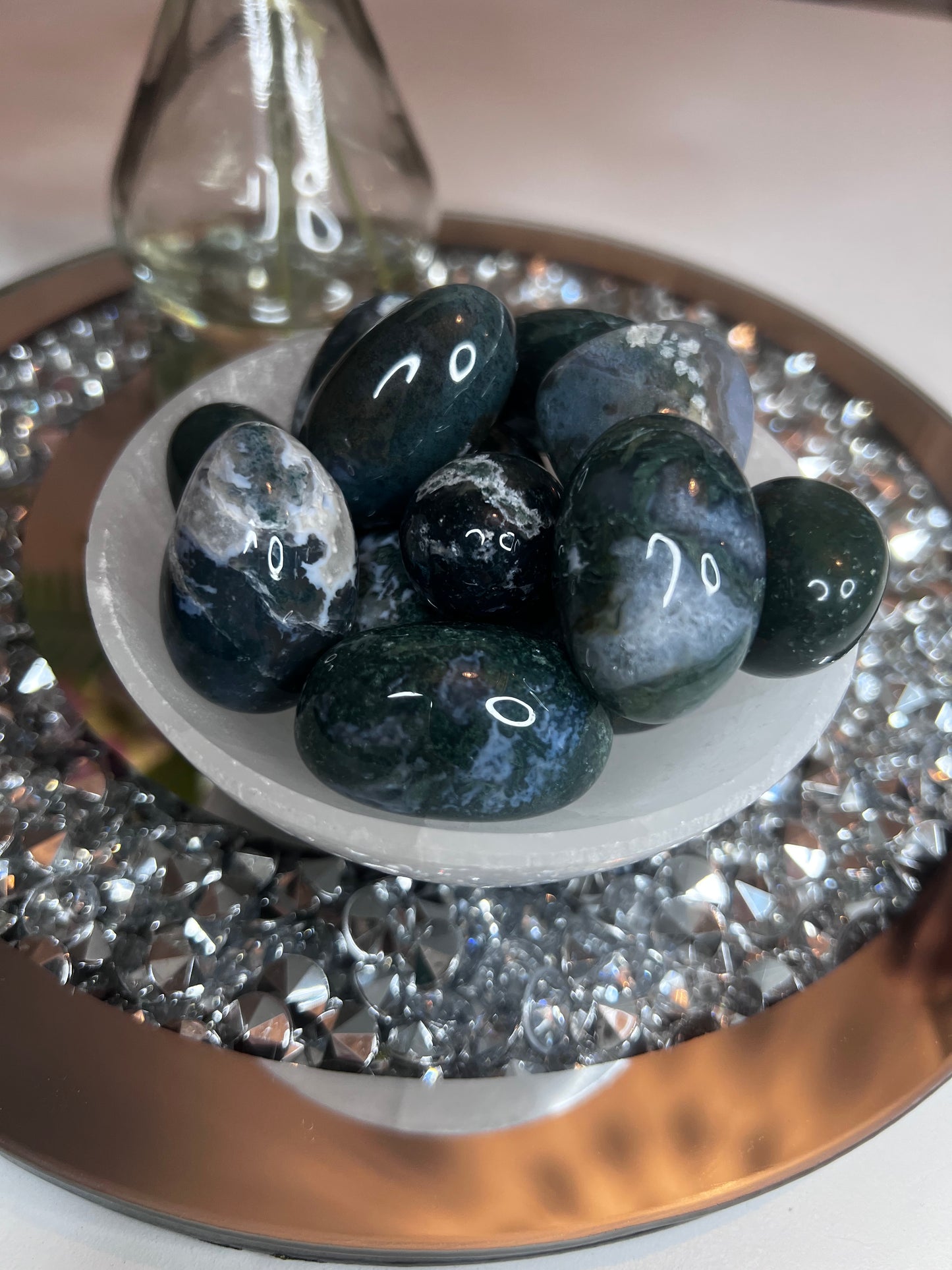 Moss Agate Tumbles