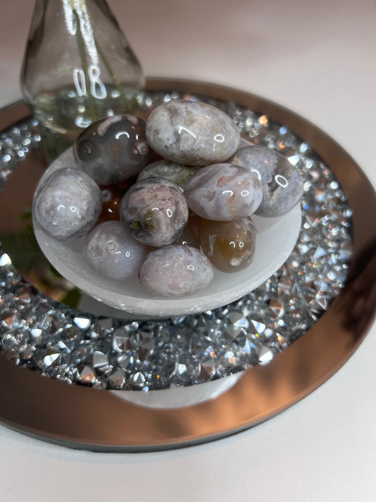 Flower Agate Tumbles