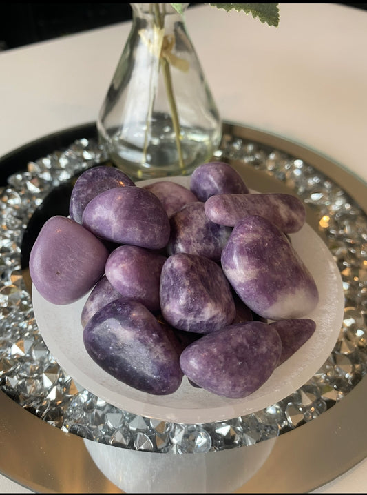 Lepidolite Tumbles