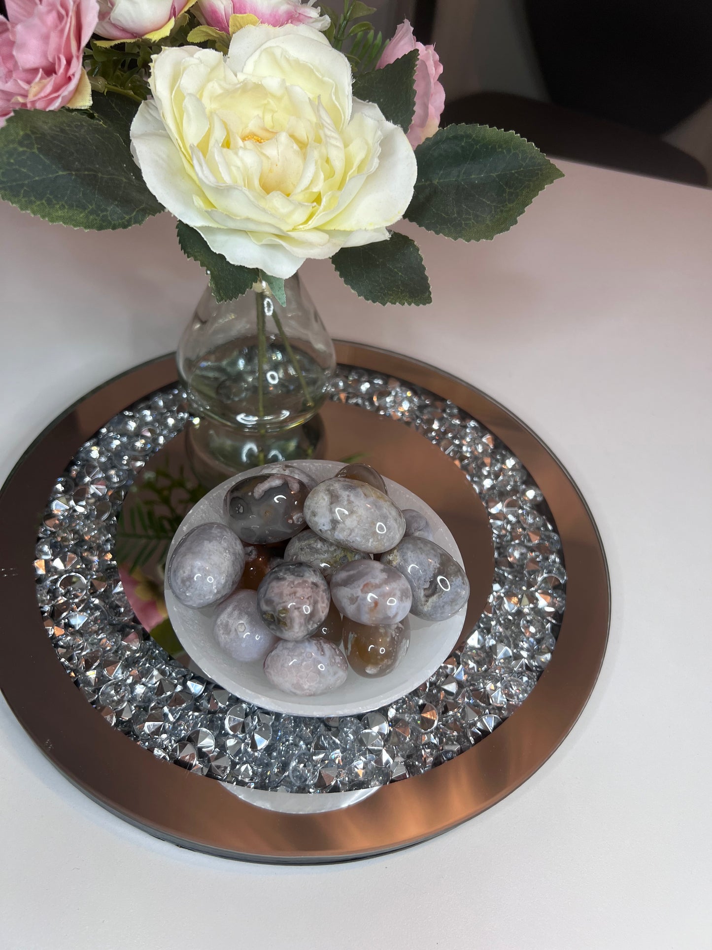 Flower Agate Tumbles