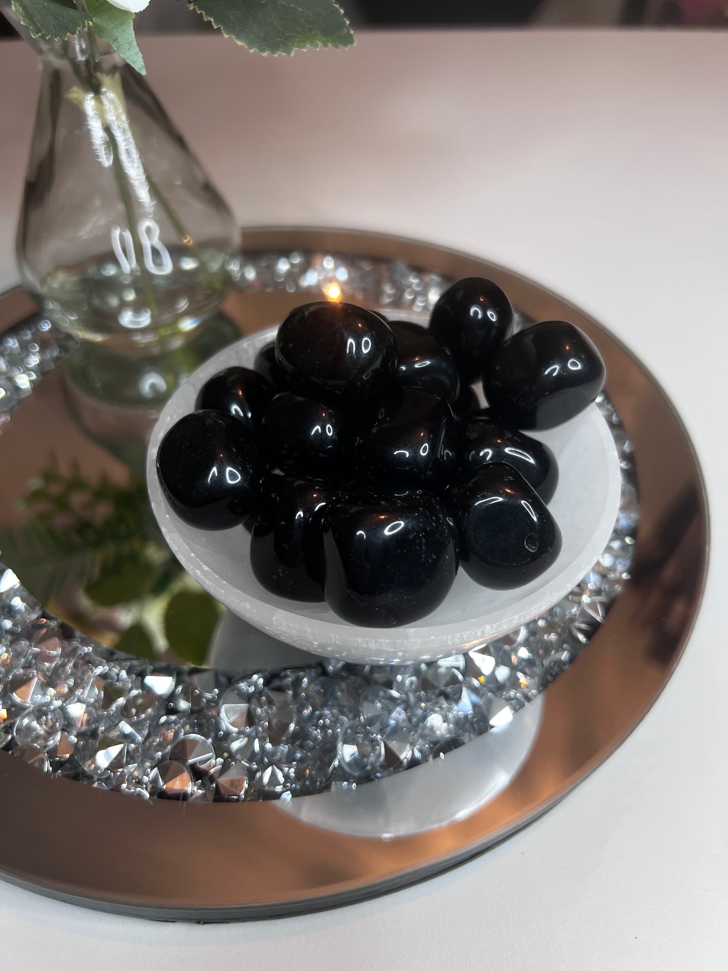 Black Obsidian Tumbles