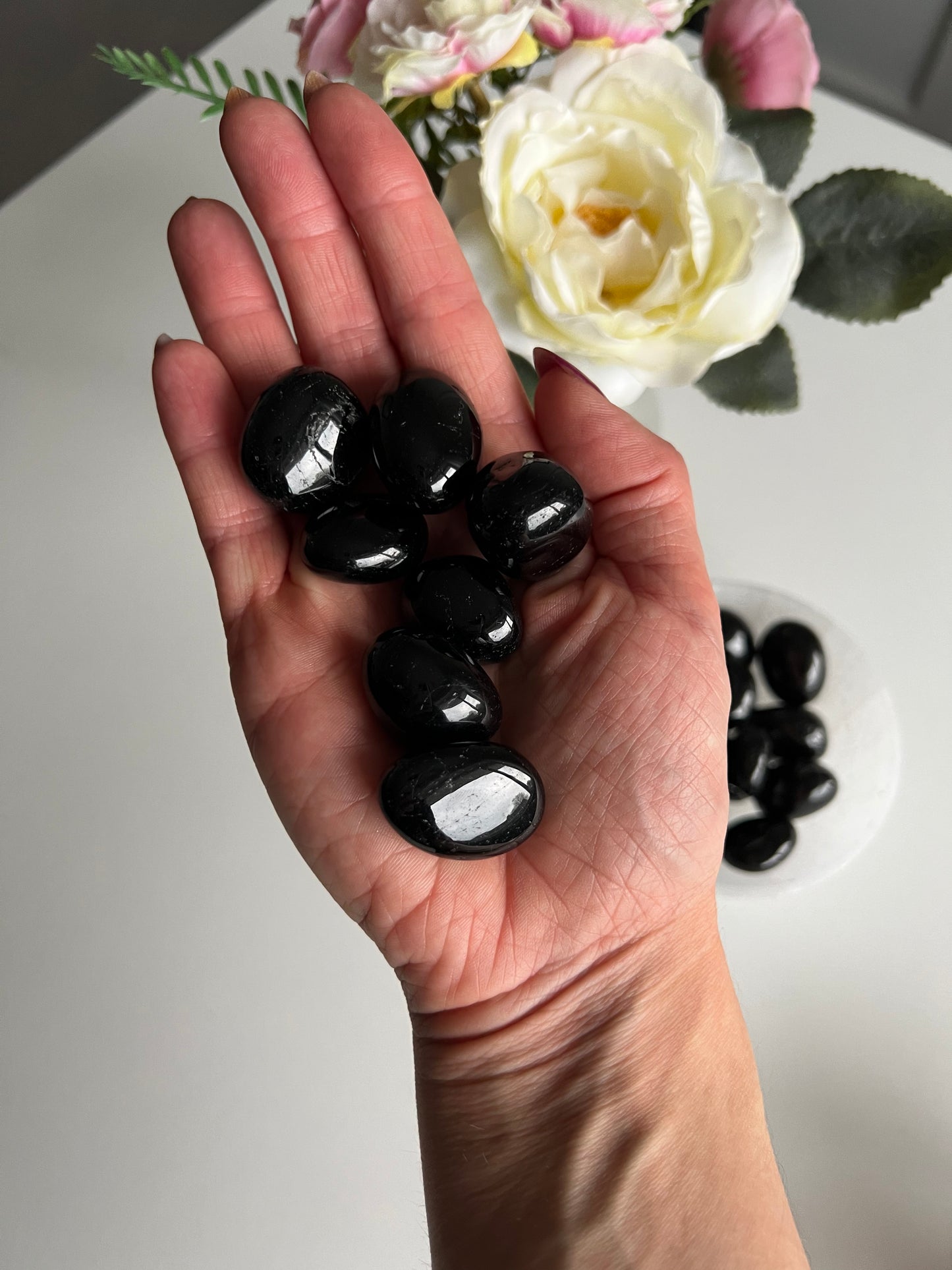 Black Tourmaline Tumbles