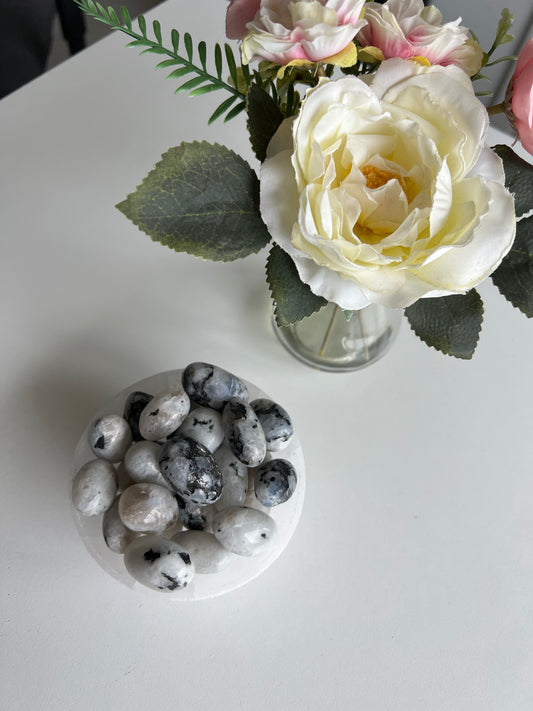 Rainbow Moonstone Tumbles
